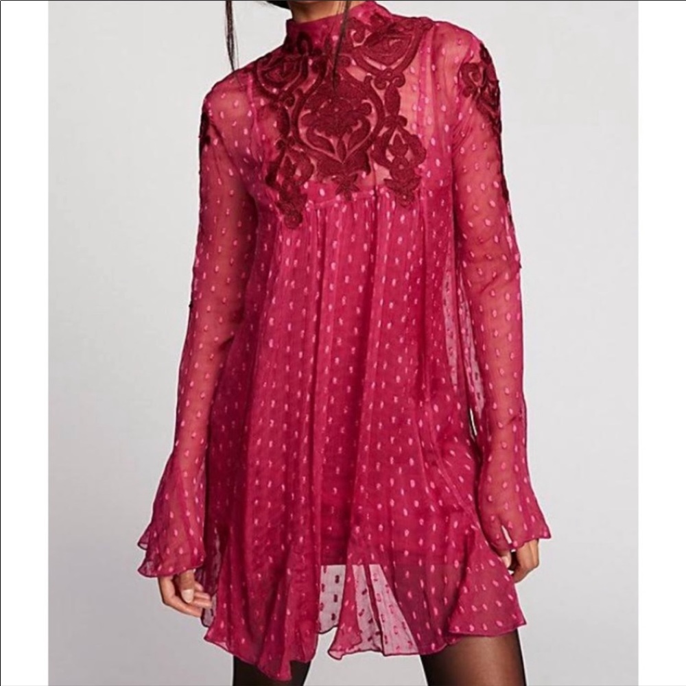 Free People Chiffon Coquette Dress - Picture 2 of 8